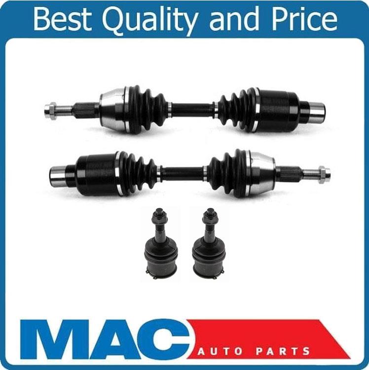 (2) CV Axle Shaft- + (2) Ball Joints Front Fits for 04-09 Durango