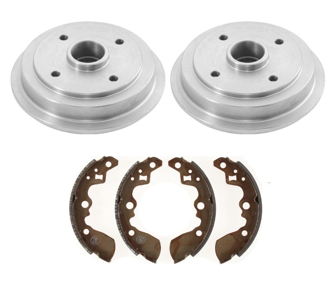 Para Geo Metro Hatchback de 2 puertas (2) tambores y zapatas de freno 1995-1997
