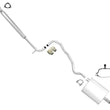 Fits 1993-2002 Saturn 4 Door Sedan 1.9L DOHC Middle Resonator & Muffler Exhaust