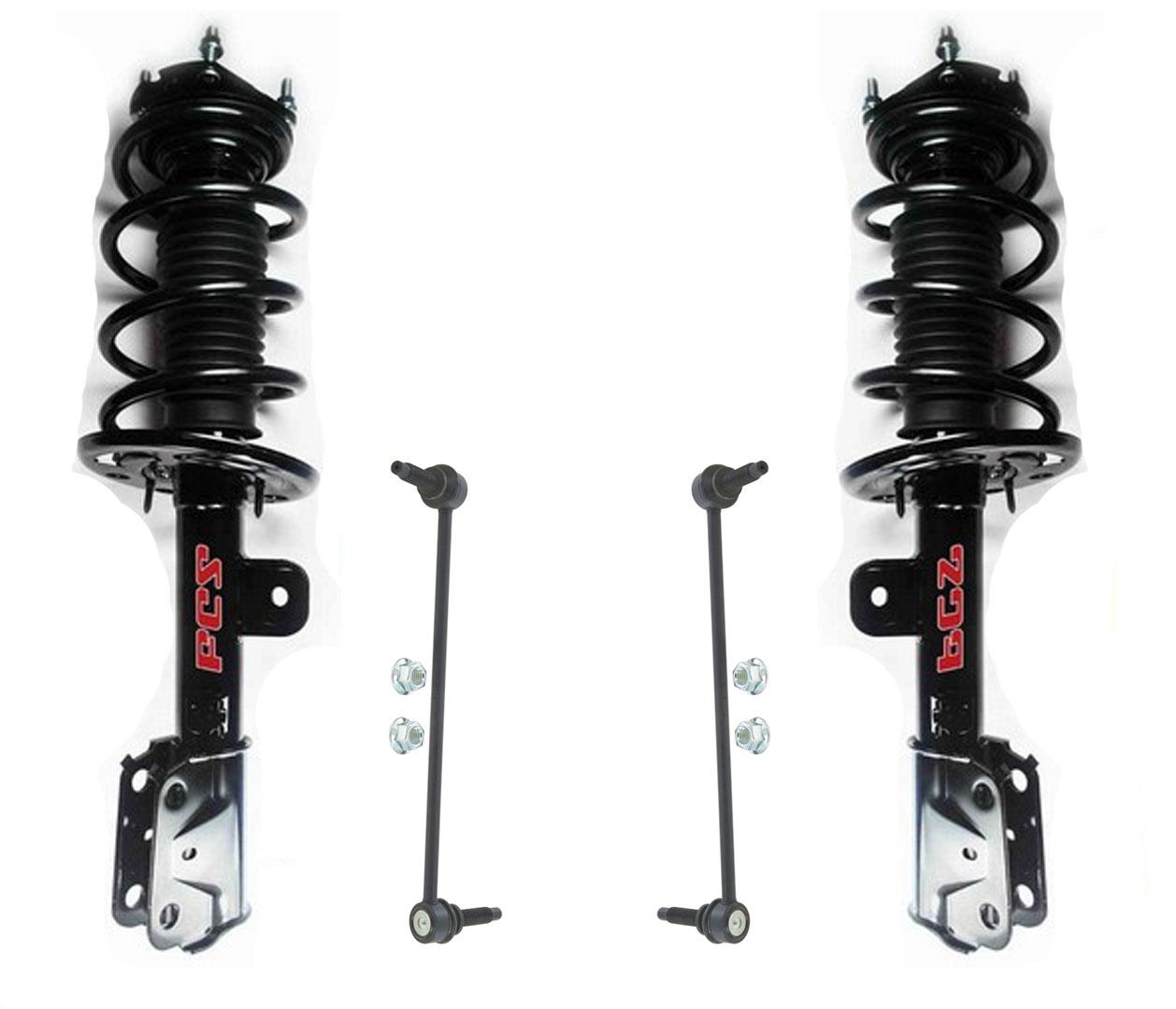 Front Complete Struts & Sway Bars For Ford Explorer 2011-2012 All Wheel Drive