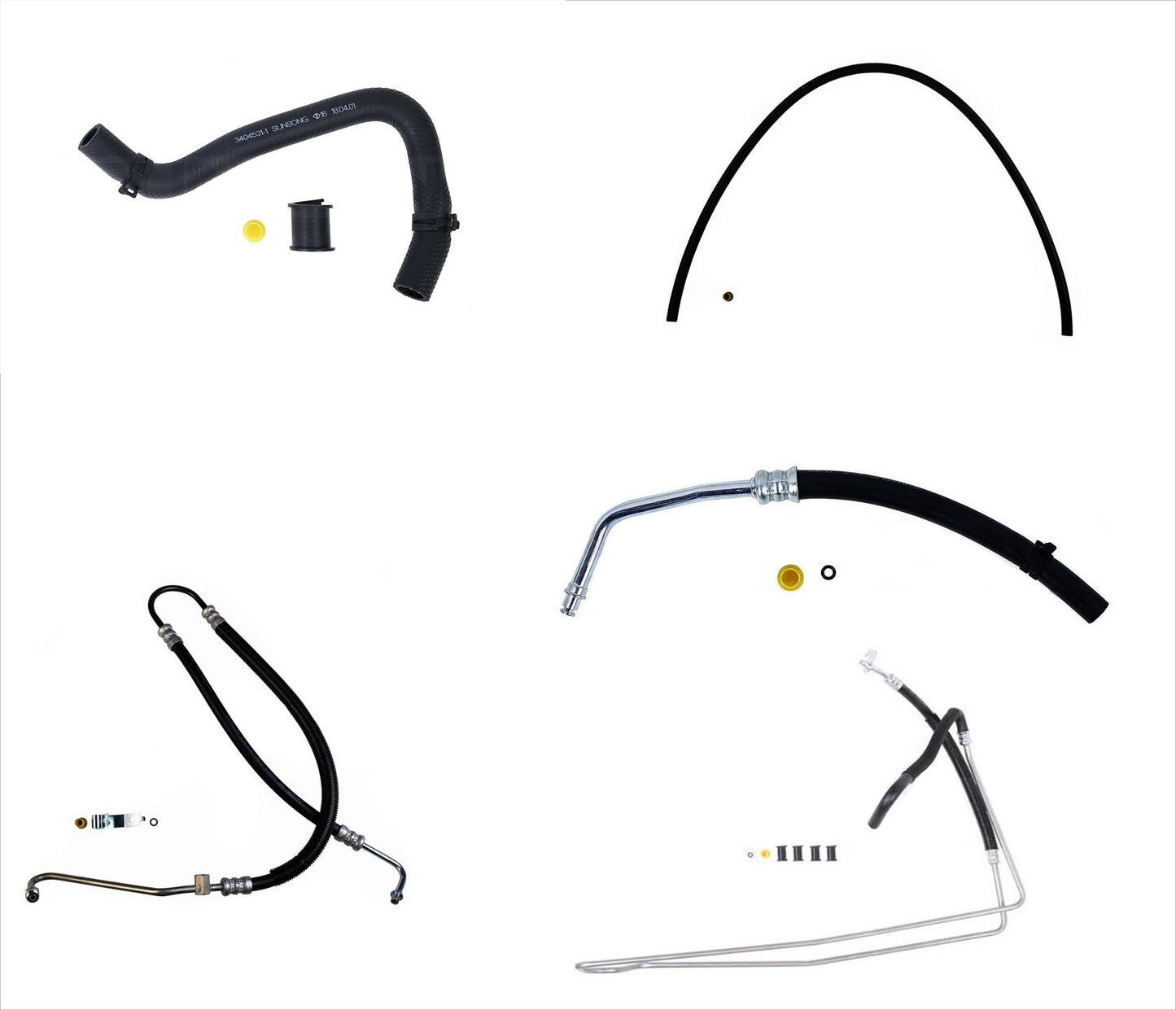 5pc Power Steering Pressure Hose Kit Fits For 06-10 4.0L Ford Explorer