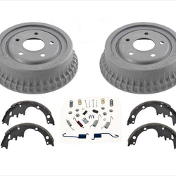 Rear Brake Drums & Brake Shoes For 1975 1977 1978 1979 1981 Chevrolet Camaro