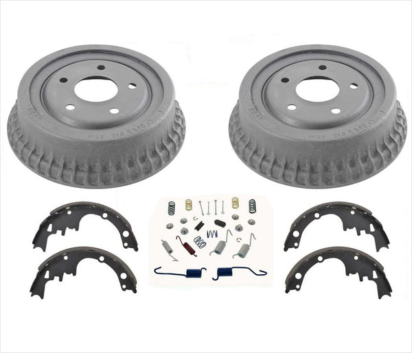 Rear Brake Drums & Brake Shoes For 1975 1977 1978 1979 1981 Chevrolet Camaro