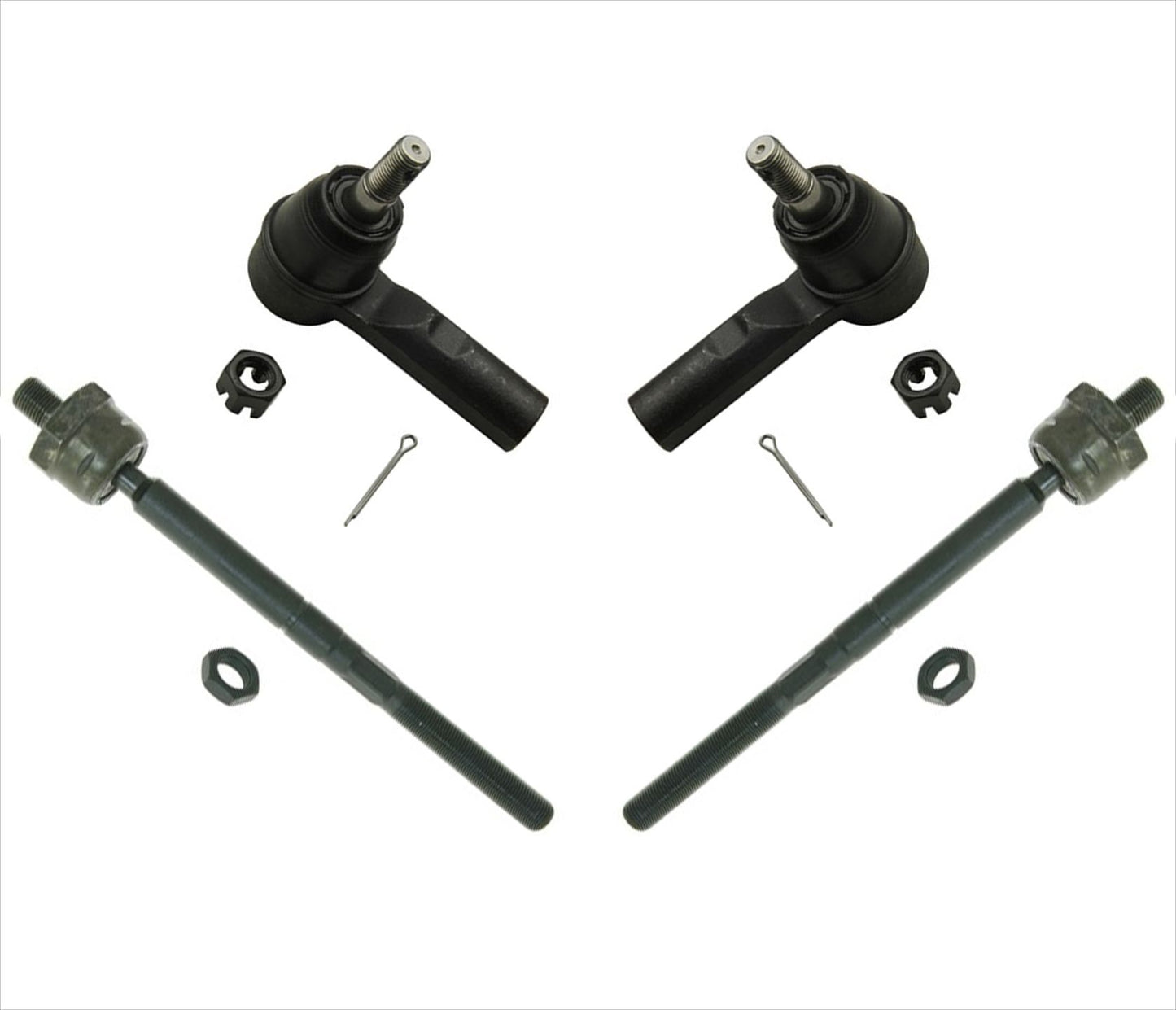 Kit de barra de acoplamiento interior y exterior de 16 mm para estante OE # 52113237 4 piezas