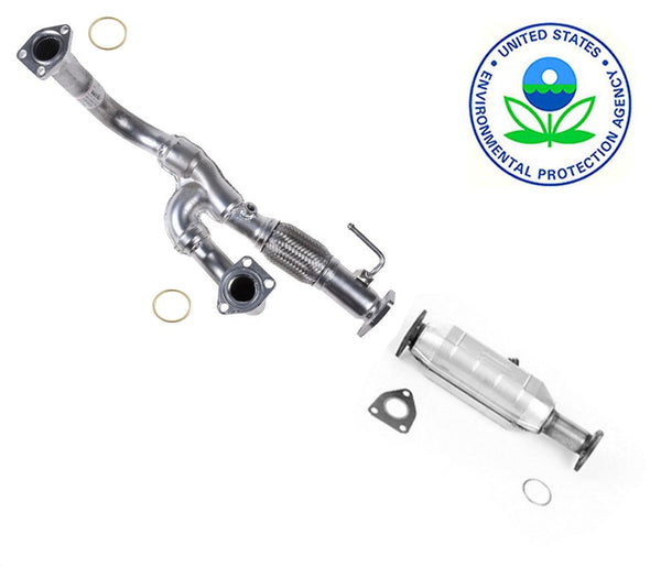 Front Y Pipe & Rear Catalytic Converter With Gaskets For Acura TL 3.2L 00-03