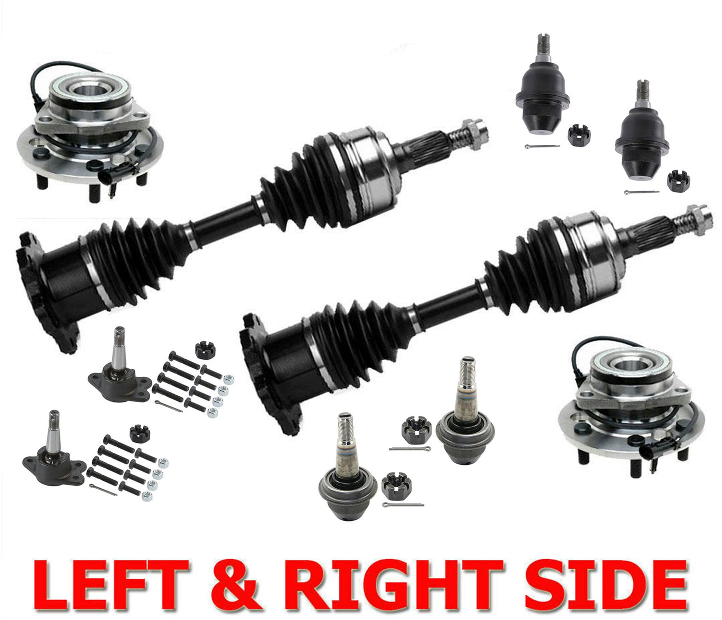 Rodamientos de cubo de rueda de eje Cv para GMC Yukon 1995-1999 5.7L 4 ruedas motrices