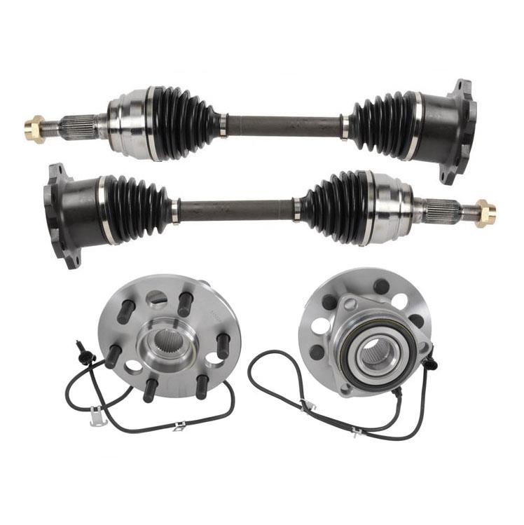Kit de rodamientos de cubo de rueda y ejes CV delanteros para GMC Yukon 95-99 5.7L 4 ruedas motrices