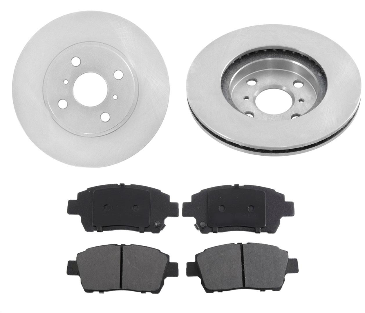 Se adapta a rotores de disco de freno delantero y pastillas de cerámica Toyota MR2 Echo (2) 01-05.