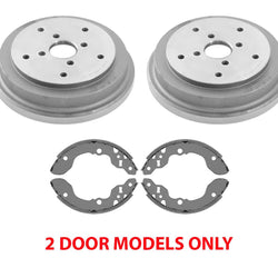 Fits 1989-1995 Suzuki Sidekick 2 Door 91-95 Geo Tracker Rear Brake Drums & Shoes