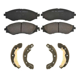 Fits 2004-2011 Chevrolet Aveo & 07-11 Aveo5 Front Ceramic Pads & Brake Shoes