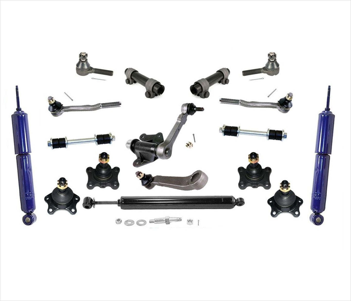 Brazo tensor Pitman de varillas de amarre, 16 piezas, compatible con Toyota T100 93-95, tracción en las 4 ruedas
