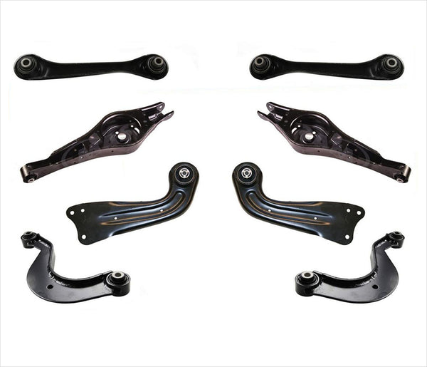 Rear Upper & Lower Control Arms 8 Pc Kit For Volkswagen Passat 2012 2021 2022