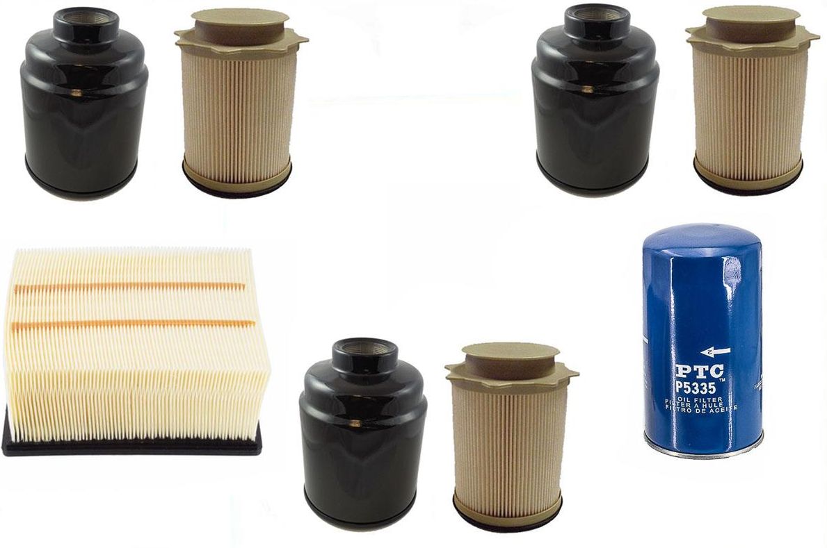 Fuel Water Separator Air Oil Filters for Ram 2500 6.7L Turbo Diesel 13-18