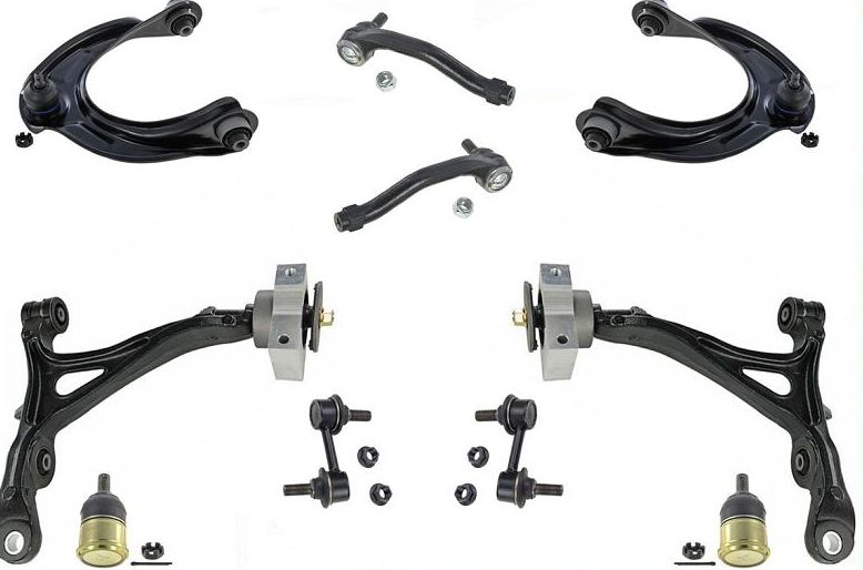 Brazos delanteros inferiores y superiores con rótulas, kit de 10 piezas para Acura TL 09-14