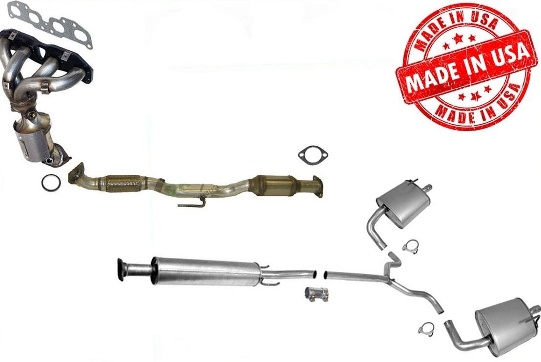 Catalytic Converter Resonator & Mufflers for Nissan Altima 2010-2012 Sedan 2.5L