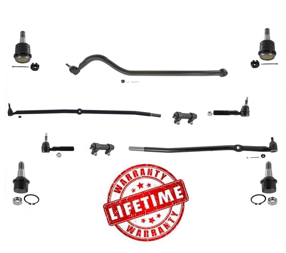 Drag Links Tie Rods for 00-02 Dodge Ram 3500 With 4500LB Dana Axle 4 Wheel Drv