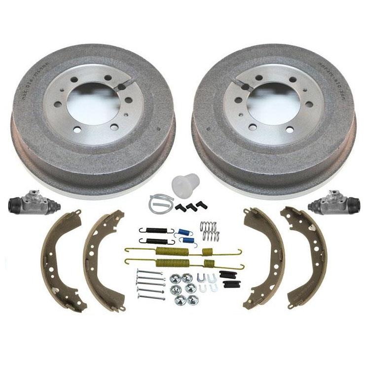 Rear Drums Shoes Springs Wheel Cylinders 7pc for Toyota Landcruiser 81-90