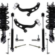 Fits Ford Explorer 11-12 Front Wheel Drive Lower Control Arms Tie Rods 12 Pc Kit