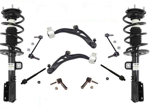 Front Struts Control Arms Tie Rods & Links For Explorer 13-19 Front Wheel Drive