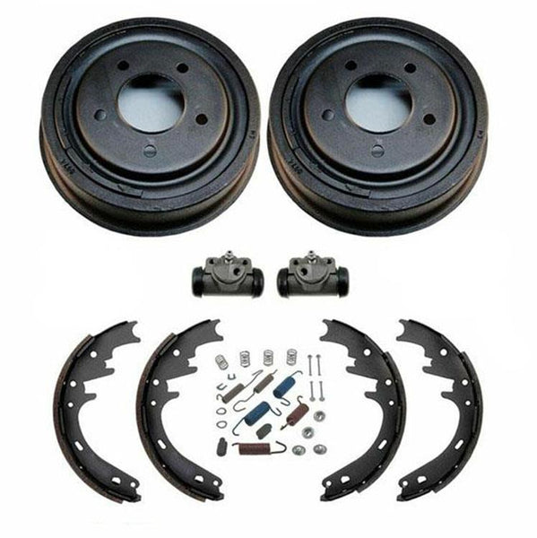 Tambores traseros, zapatos, cilindros de rueda, kit de resorte, 6 piezas para Ford E150 F150 87-96