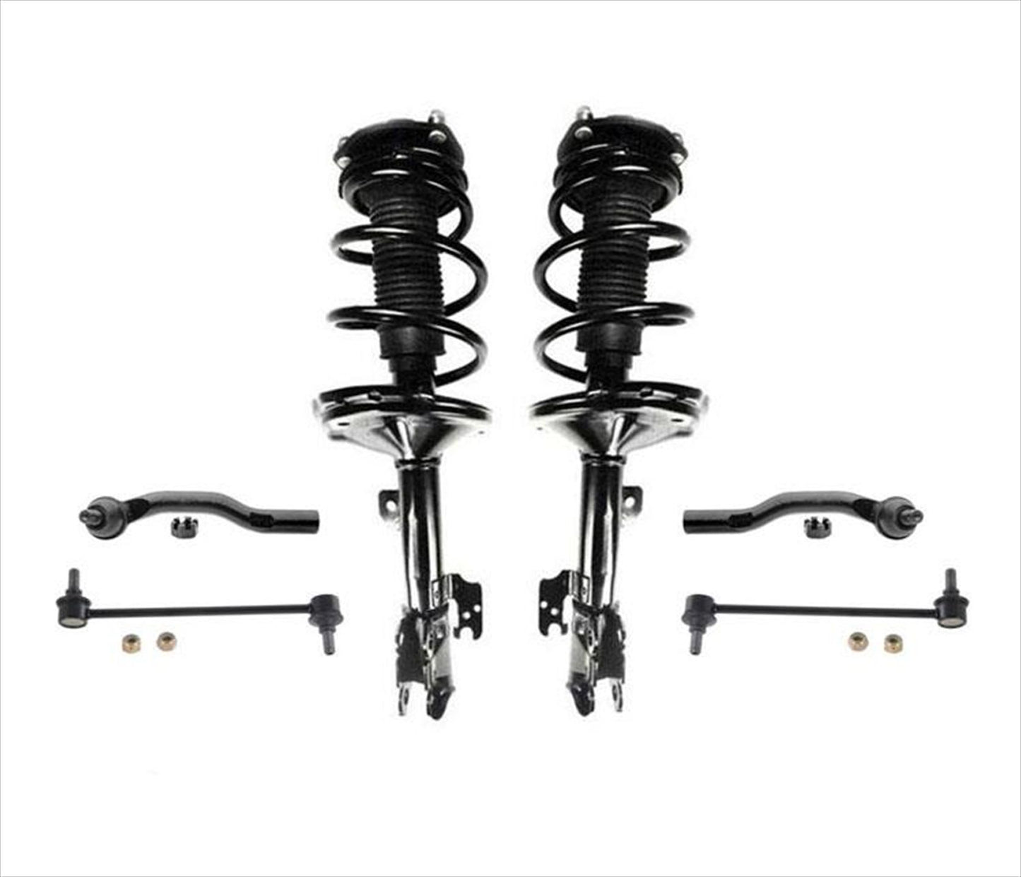 Front Struts Tie Rods Sway Bar Links for Toyota Highlander 01-03 All Wheel Drive