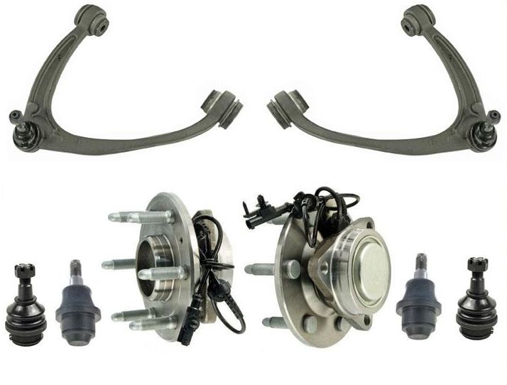 Control Arms Ball Joints for Chevrolet Silverado 1500 07-13 Rear Wheel Drive 8pc