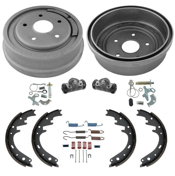11" Rear Drums Shoes Wheel Cylinders Springs 8Pc for Ford F150 77-86