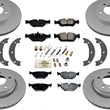 For BMW 2001-2005 325i Rear Wheel Drive Front & Rear Brake Rotors Metallic Pads