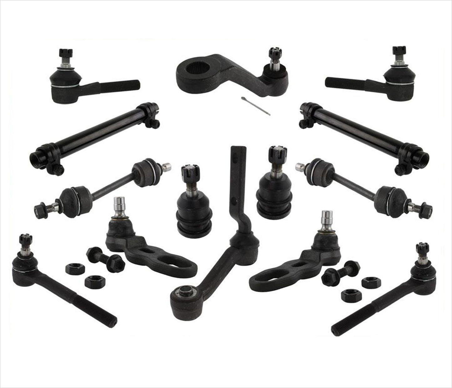 Ball Joints Idler Pitman Arms Tie Rods 14pc Kit for Lincoln Town Car 91-94