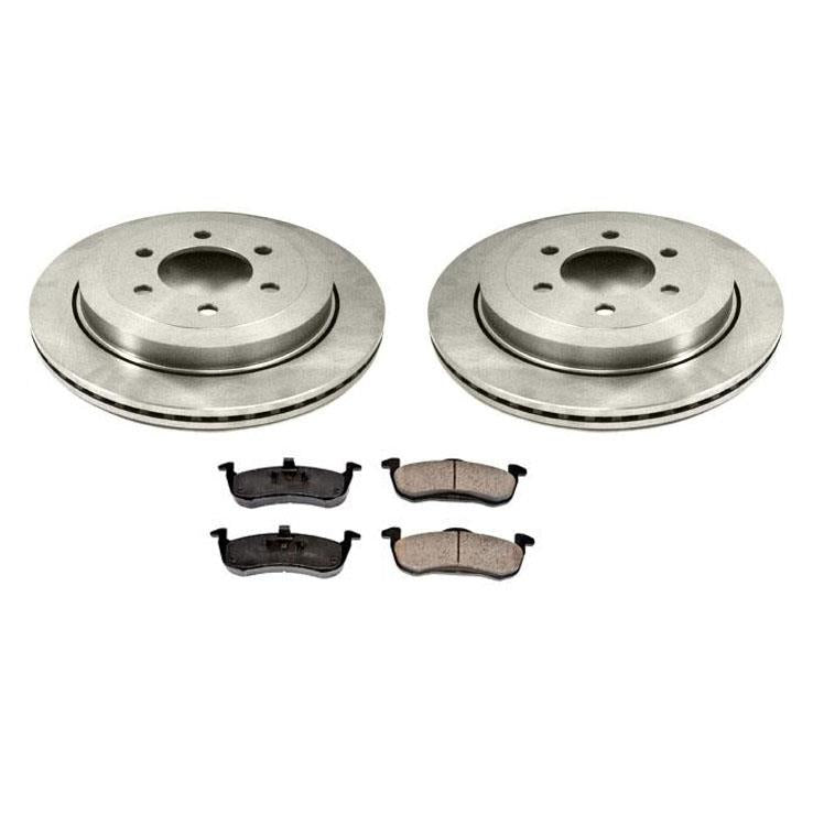 Rear Brake Rotors & Ceramic Brake Pads for Ford Expedition Navigator 2007-2017