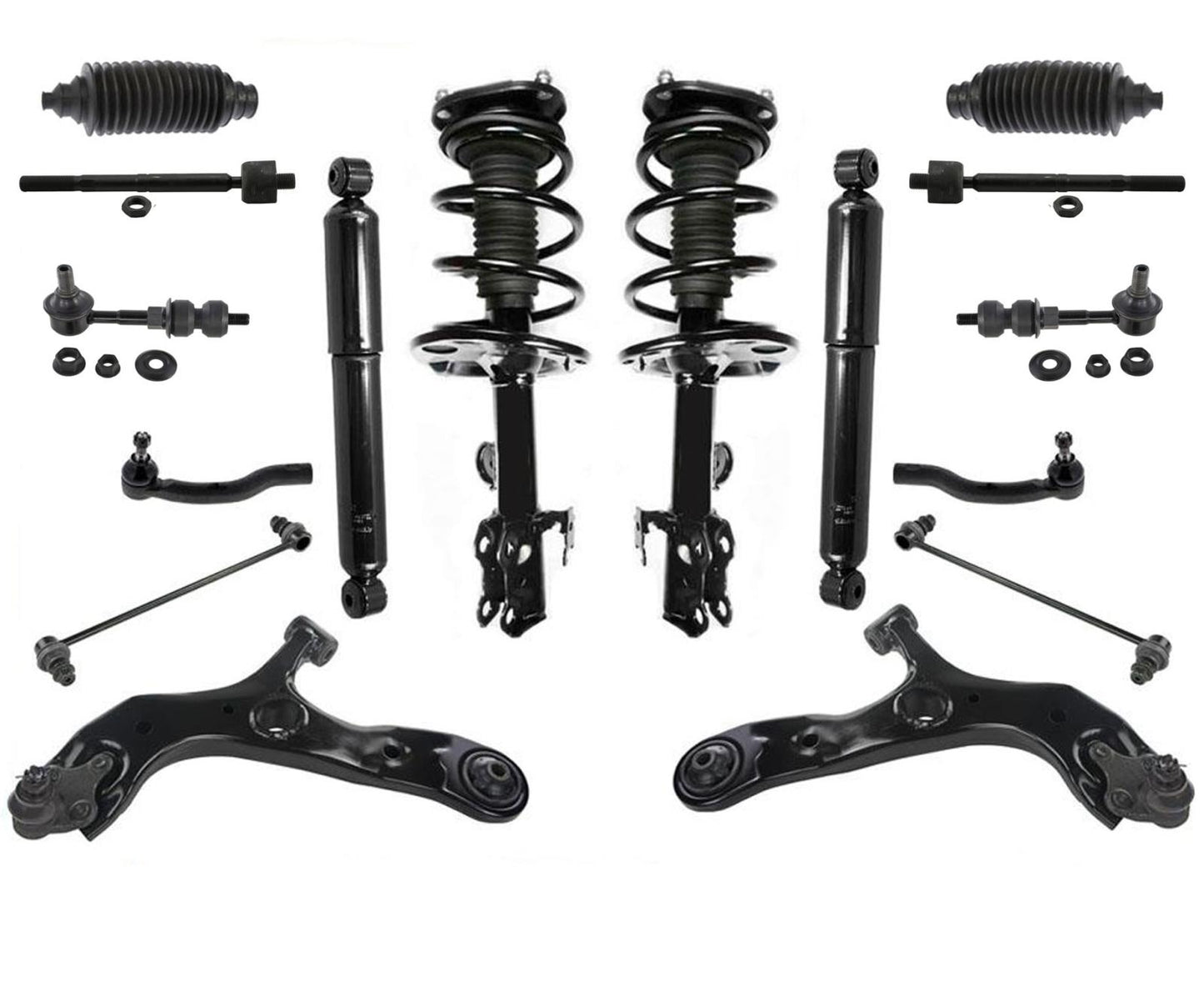 Front & Rear Suspension & Chassis 16Pcs for Toyota Rav4 6 Speed Automatic 13-18