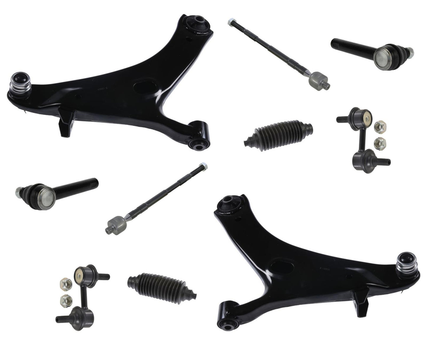 Front Lower Arms Ball Joint Tie Rods & Links 10 Pcs For 2009-13 Subaru Forester