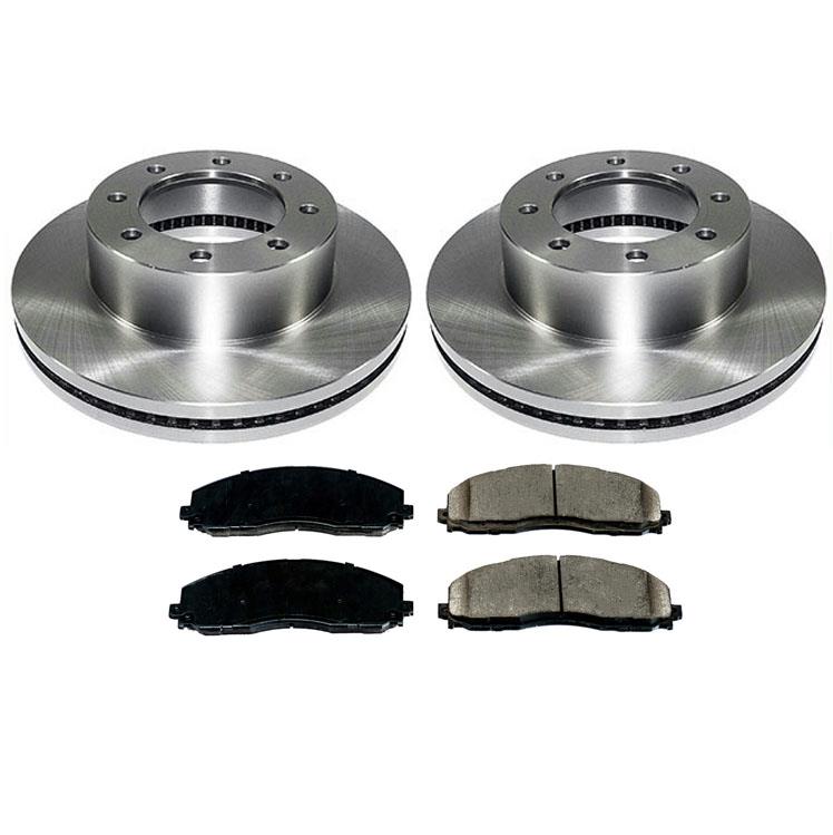 Juego de pastillas y rotores de disco de freno delantero para Ford F250 Super Duty 4 ruedas motrices 13-21
