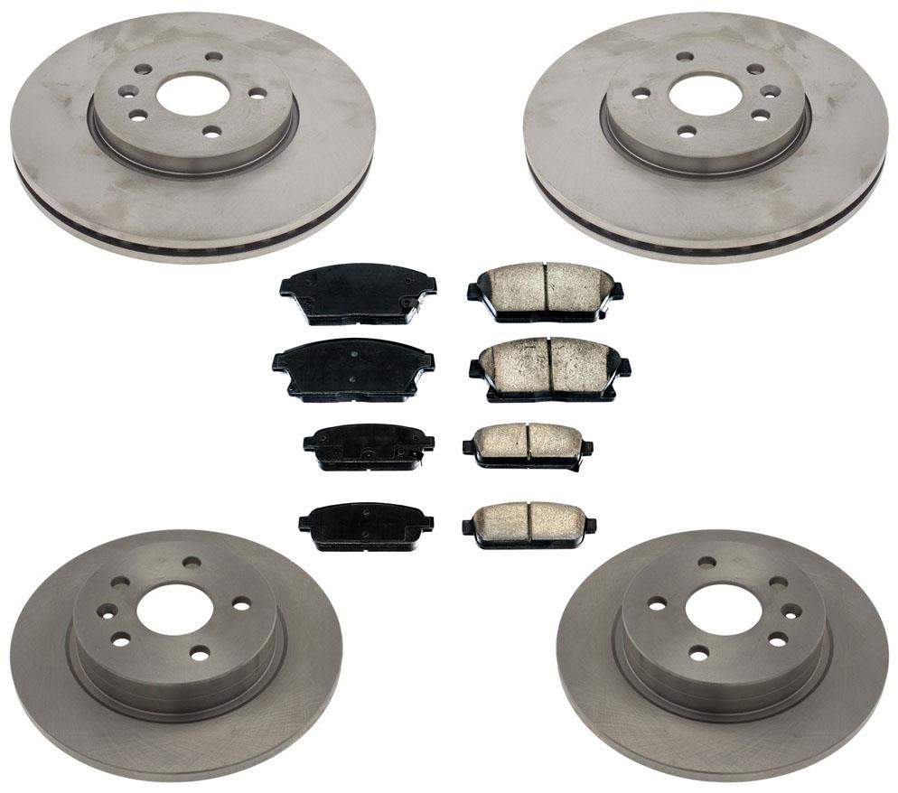 Pastillas de freno de cerámica para Buick Encore 13-19 con rotores de freno de 4 ruedas