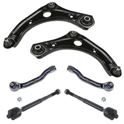 Front Lower Control Arms Inner & Outer Tie Rods For Nissan Versa 1.6L 2012-2019