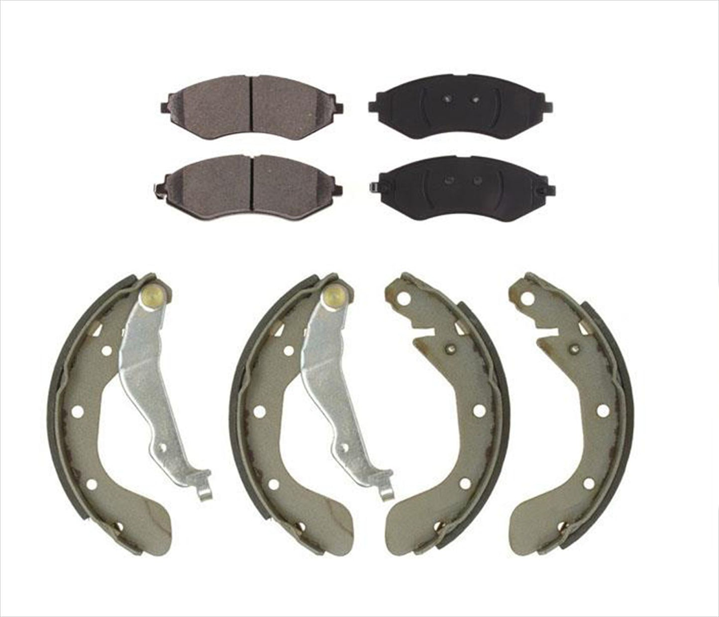 Ceramic Front Pads & Organic Brake Shoes for Chevrolet Aveo Aveo5 05-11