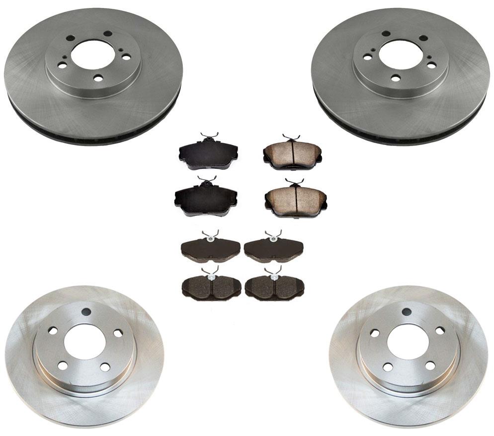 Front Rear Rotors Brake Pads for Ford Taurus SHO With 4 Wheel Disc Brakes 96-98