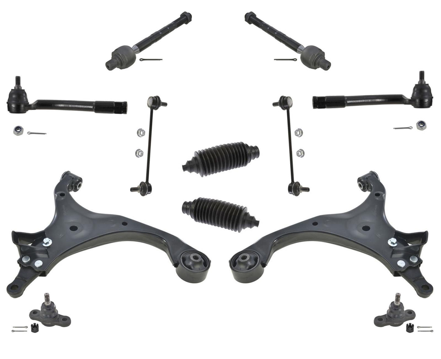 Brazos de control inferiores delanteros, varillas de amarre, rótulas y enlaces para Kia Optima 07-10