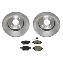 Front Brake Disc Rotors & Brake Pads For Fiat 500 Abarth Turbo 2012 2013 14 2019