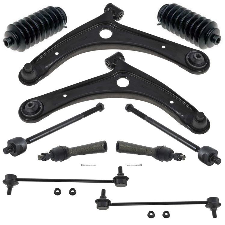 10pc brazos de control barras de amarre barra estabilizadora enlaces botas para Jeep Compass 2016-2017