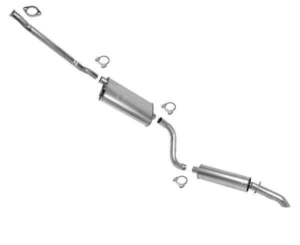 Se adapta al sistema de escape silenciador Oldsmobile Toronado 1981-1985.