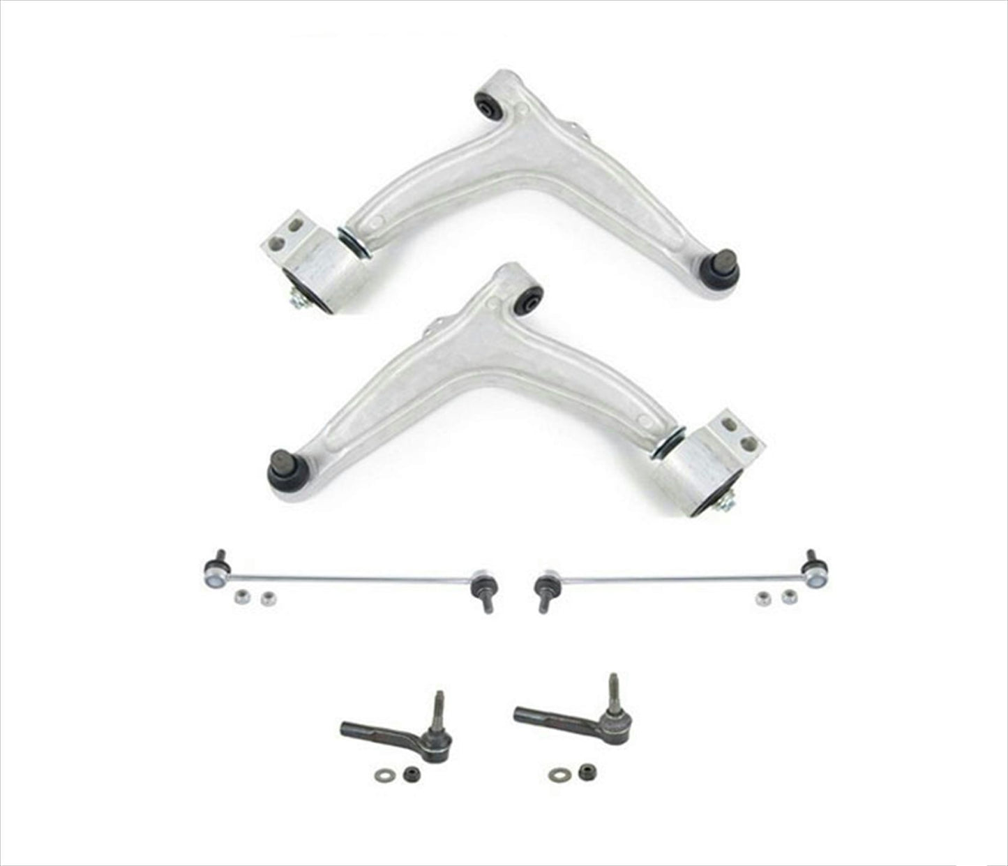 Fits For 04-11 SAAB 9-3 Lower Control Arms Bushings Ball Joints Sway Bar 6Pc