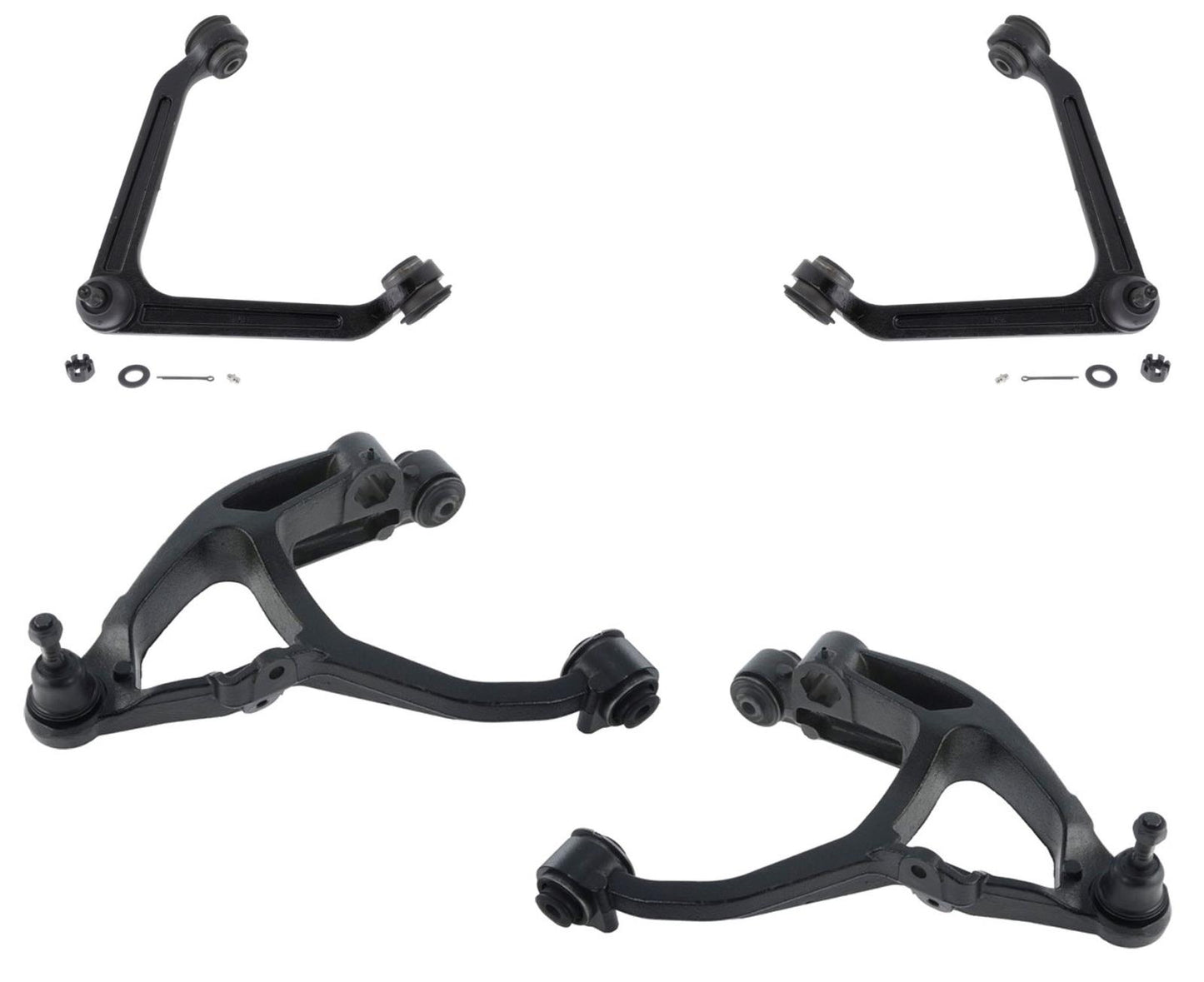 Brazos de control delanteros inferiores y superiores con rótulas para Dodge Durango 2004-2009