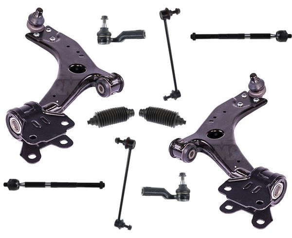 Front Lower STEEL Control Arms Tie Rods & Links Fits 2012-2018 Ford Focus