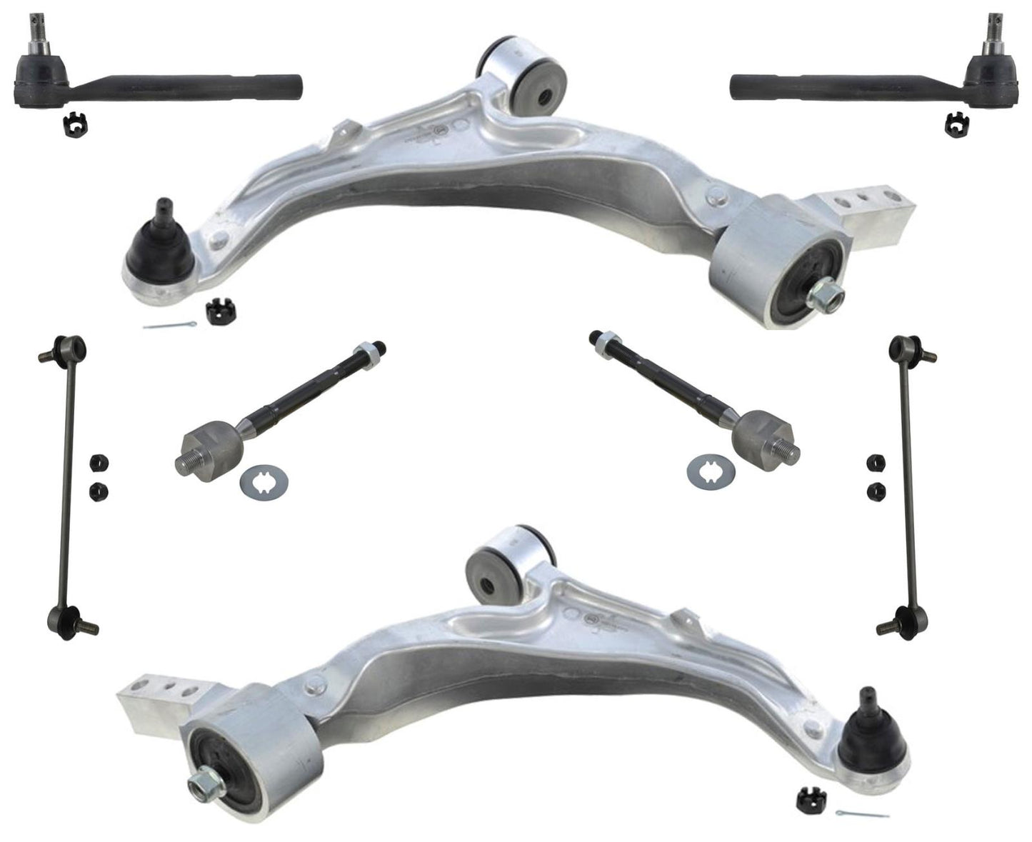 Lower Control Arms Ball Joints Inner Outer Tie Rods & Links For Acura MDX 07-13