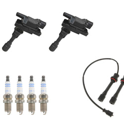 Fits Mazda Miata MX5 01-05 Spark Plug Wire Ignition Coils & Platinum Plugs