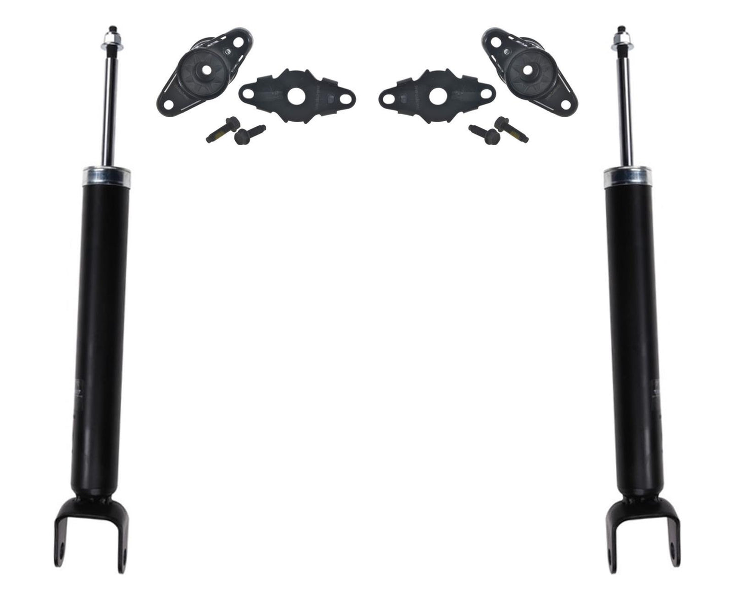Rear Shock Absorbers & Upper Shocks Mounts Fits Jeep Grand Cherokee 2011-2015