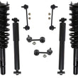 Front Struts Rear Shocks & Links Fits Lincoln MKZ Front Wheel Drive 07-09