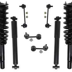 Front Struts Rear Shocks & Links Fits Lincoln MKZ Front Wheel Drive 07-09