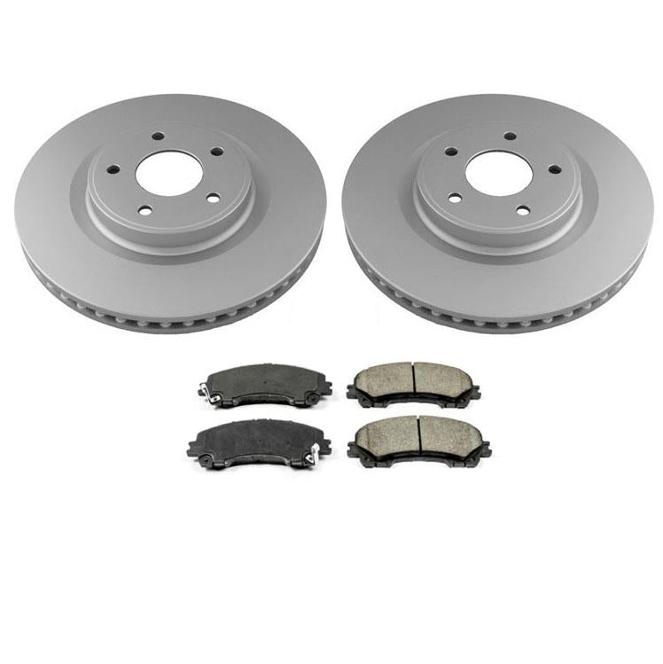 Front Disc Brake Rotors & Ceramic Brake Pads for Infiniti QX50 2016-2017